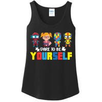 Dare To Be Yourself Superhero Autism Ladies Essential Tank