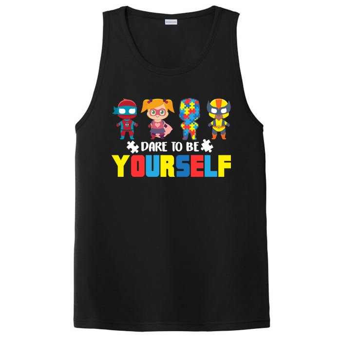 Dare To Be Yourself Superhero Autism PosiCharge Competitor Tank