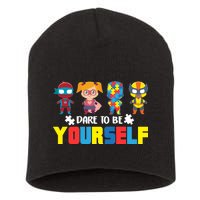 Dare To Be Yourself Superhero Autism Short Acrylic Beanie