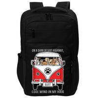 Dark Desert Highway Dog Feel Cool Wind In My Hair Impact Tech Backpack
