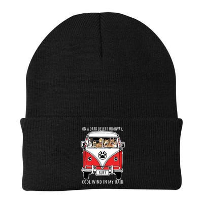 Dark Desert Highway Dog Feel Cool Wind In My Hair Knit Cap Winter Beanie