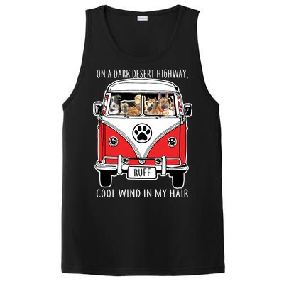 Dark Desert Highway Dog Feel Cool Wind In My Hair PosiCharge Competitor Tank