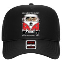 Dark Desert Highway Dog Feel Cool Wind In My Hair Trucker Hat