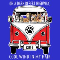 Dark Desert Highway Dog Feel Cool Wind In My Hair Sweatshirt