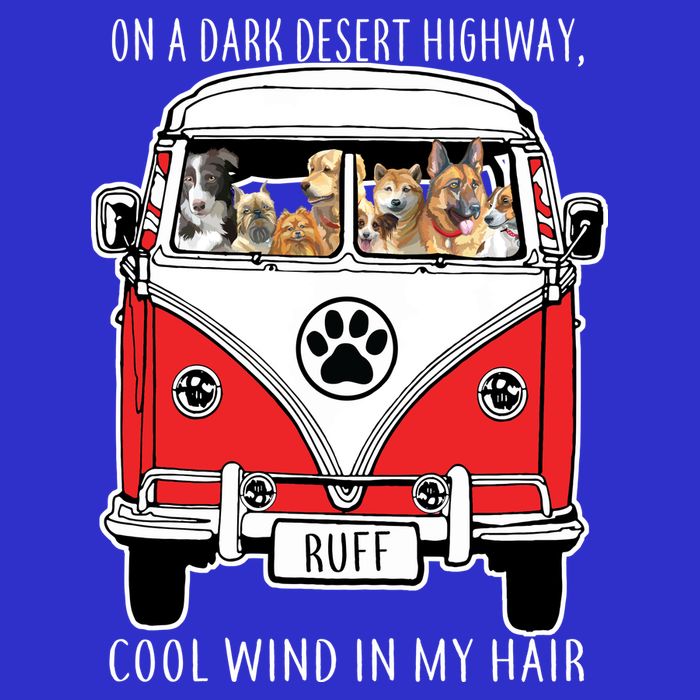 Dark Desert Highway Dog Feel Cool Wind In My Hair Sweatshirt