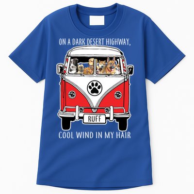 Dark Desert Highway Dog Feel Cool Wind In My Hair Tall T-Shirt