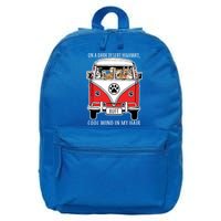 Dark Desert Highway Dog Feel Cool Wind In My Hair 16 in Basic Backpack