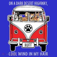 Dark Desert Highway Dog Feel Cool Wind In My Hair Mesh Reversible Basketball Jersey Tank