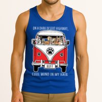 Dark Desert Highway Dog Feel Cool Wind In My Hair Tank Top