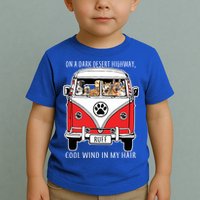 Dark Desert Highway Dog Feel Cool Wind In My Hair Toddler T-Shirt
