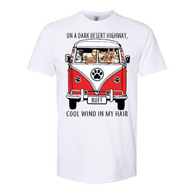 Dark Desert Highway Dog Feel Cool Wind In My Hair Softstyle CVC T-Shirt