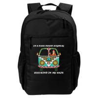 Dark Desert Highway Funny Hippie Backpack