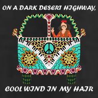 Dark Desert Highway Funny Hippie Adult Drive Performance Visor