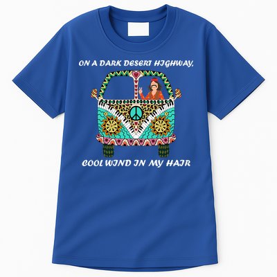 Dark Desert Highway Funny Hippie Tall T-Shirt