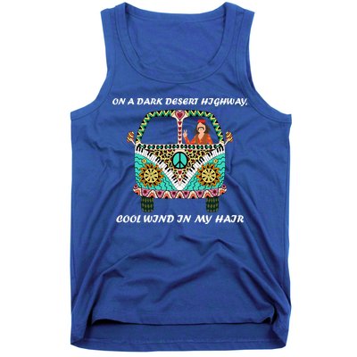Dark Desert Highway Funny Hippie Tank Top