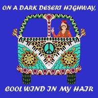 Dark Desert Highway Funny Hippie Ladies Long Sleeve Shirt