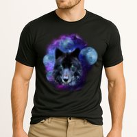 Dark Moon Wolf Galaxy Cooling Performance Crew T-Shirt