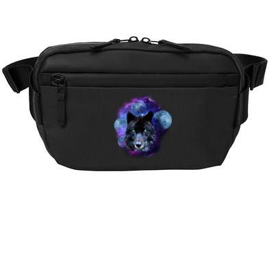 Dark Moon Wolf Galaxy Crossbody Pack