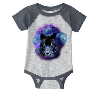 Dark Moon Wolf Galaxy Infant Baby Jersey Bodysuit