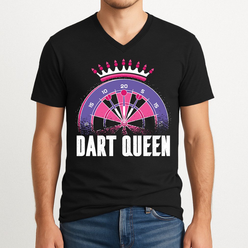 Dart Queen V-Neck T-Shirt