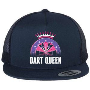 Dart Queen Flat Bill Trucker Hat