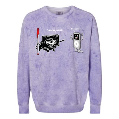 Darth Cassette Tape Colorblast Crewneck Sweatshirt