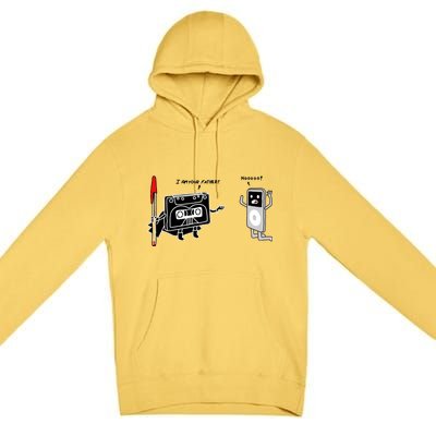 Darth Cassette Tape Premium Pullover Hoodie