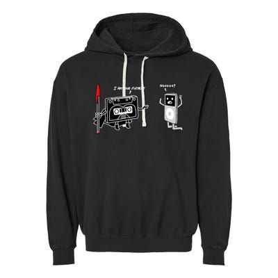 Darth Cassette Tape Garment-Dyed Fleece Hoodie