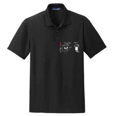 Darth Cassette Tape Dry Zone Grid Polo