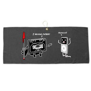 Darth Cassette Tape Large Microfiber Waffle Golf Towel