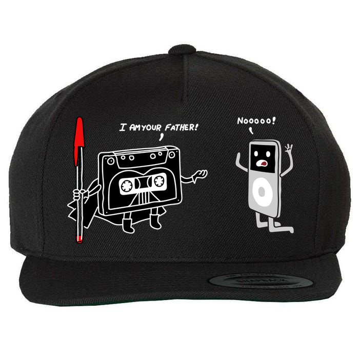 Darth Cassette Tape Wool Snapback Cap