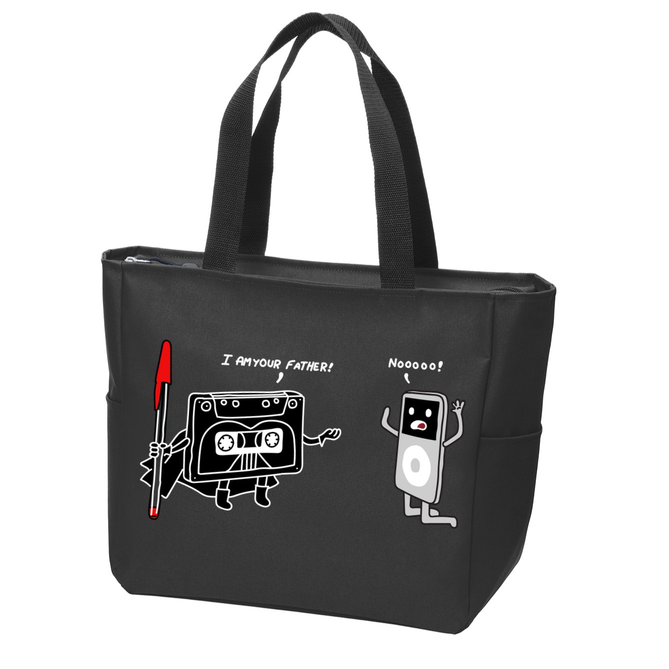 Darth Cassette Tape Zip Tote Bag
