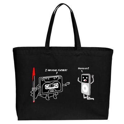 Darth Cassette Tape Cotton Canvas Jumbo Tote