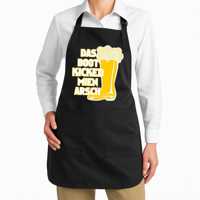 Das Boot Kicked Mien Arsch Full-Length Apron With Pockets