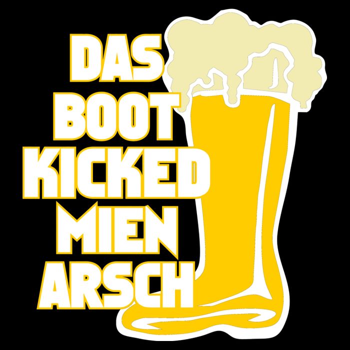 Das Boot Kicked Mien Arsch Full-Length Apron With Pockets