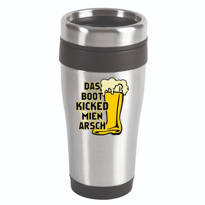 Das Boot Kicked Mien Arsch 16oz Travel Tumbler