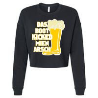 Das Boot Kicked Mien Arsch Cropped Pullover Crew
