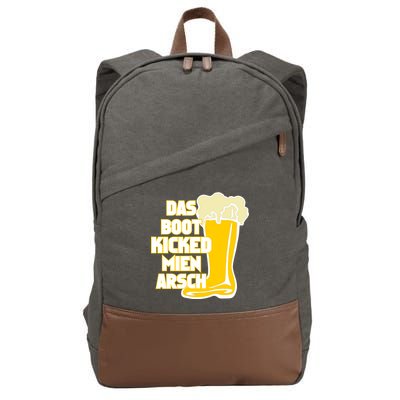 Das Boot Kicked Mien Arsch Cotton Canvas Backpack