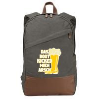 Das Boot Kicked Mien Arsch Cotton Canvas Backpack