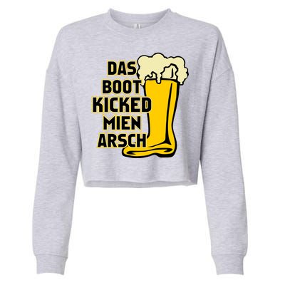 Das Boot Kicked Mien Arsch Cropped Pullover Crew