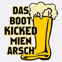 Das Boot Kicked Mien Arsch Garment-Dyed Sweatshirt