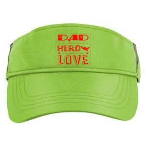 Dad A SonS First Hero A DaughterS First Gift Adult Drive Performance Visor