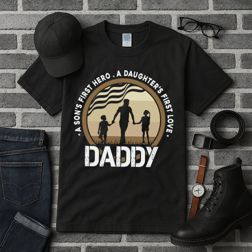 Daddy A Sons First Hero Daughters First Love Tall T-Shirt
