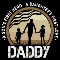 Daddy A Sons First Hero Daughters First Love 16 in Basic Backpack