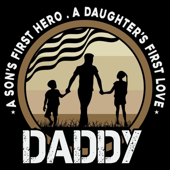 Daddy A Sons First Hero Daughters First Love 16 in Basic Backpack