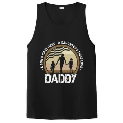 Daddy A Sons First Hero Daughters First Love PosiCharge Competitor Tank