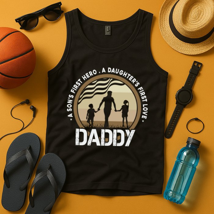 Daddy A Sons First Hero Daughters First Love Tank Top