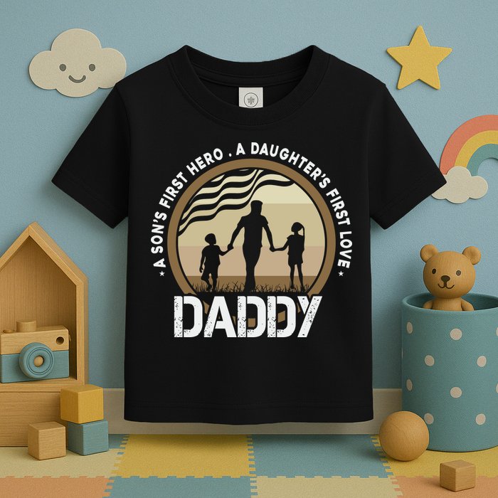 Daddy A Sons First Hero Daughters First Love Toddler T-Shirt
