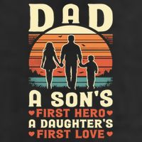 Dad A Son'S First Hero A Daughter'S First Love Father'S Day Adult Drive Performance Visor