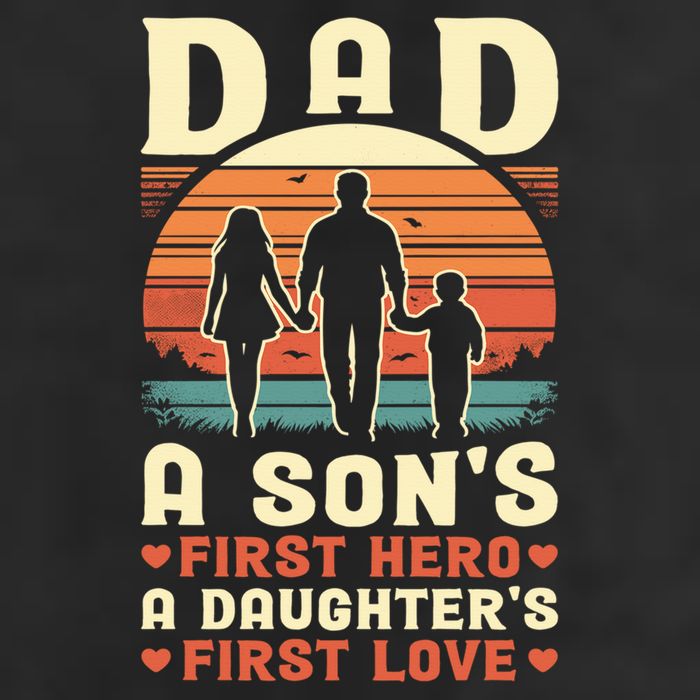 Dad A Son'S First Hero A Daughter'S First Love Father'S Day Adult Drive Performance Visor